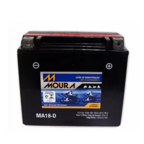 Bateria Moura Moto /jet-ski 18Ah 12v -MA18D  - Selada (Ref. Yuasa: ytx 20l - BS)