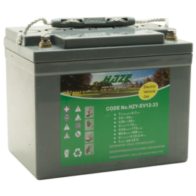 Bateria 12v 33ah HZB-EV12-33 - Ciclo Profundo (DC), Especial para Veículos Elétricos: bicicleta, scooter, cadeira de rodas, etc...