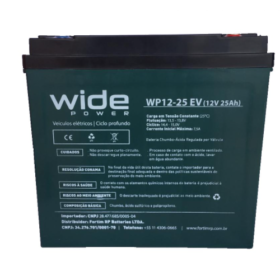 Bateria Selada 12V 25ah - Ciclo Profundo
