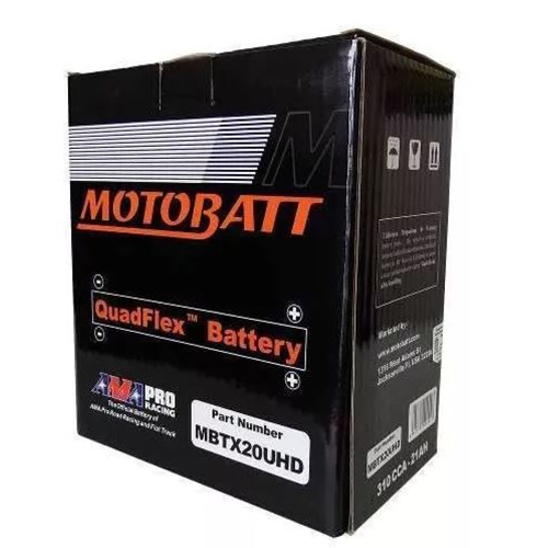 Bateria de GEL AGM Quad Flex Motobatt MBTX20UHD 21,0Ah JET SKI Sea Doo, Kawasaki, Yamaha, Bombardier, harley davidson