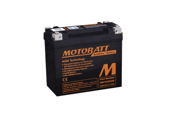 Bateria MOTOBATT MBTX20UHD, SOFTAIL, DYNA E VRSC - MBTX20UHD / YTX20L-BS