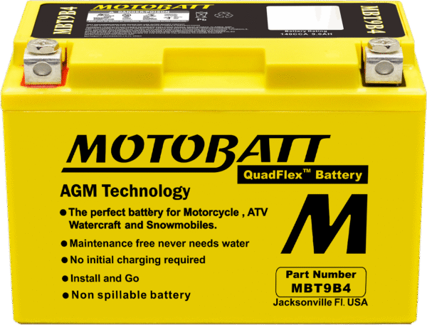 Motobatt Mbt9b4 Xt660z Teneré/660r/yzf/r6/mt03 12v 9ah - Imagem 2