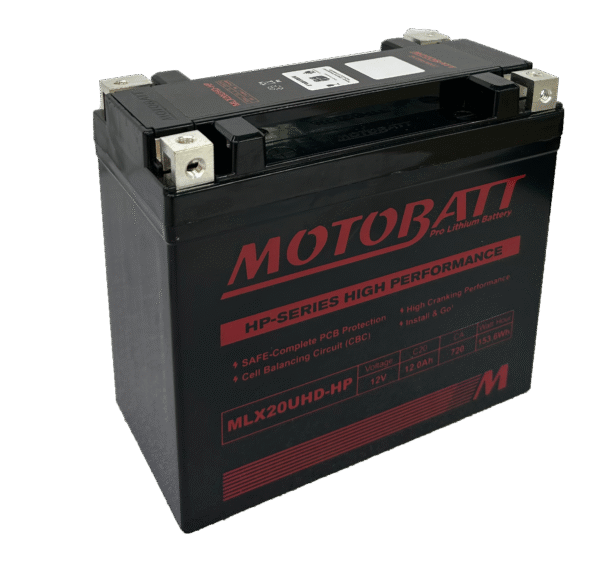 BATERIA MOTOBATT LITHIUM SOFTAIL, DYNA E VRSC - MLX20UHD-HP (MBTX20UHD / YTX20L-BS)