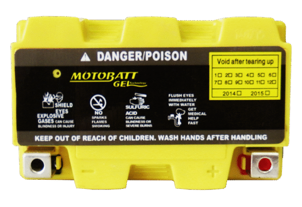Bateria Motobatt Gel Mtz5br 4.2ah Honda Biz100 125 Cg Titan - Imagem 2