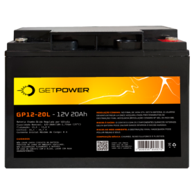 Bateria Estacionária VRLA ( AGM ) GetPower 12V – 20Ah – GP12-20L