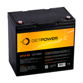Bateria Estacionária VRLA ( AGM ) GetPower 12V – 55Ah – GP12-55