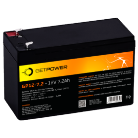 Bateria Estacionária VRLA ( AGM ) GetPower 12V – 7,2Ah – GP12-7.2