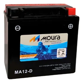 Bat Moura Moto Ma12-d 12 Ah Ytx14l-bs