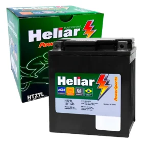 Bateria Heliar Htz7l Yamaha Fazer 250 2005 A 2025 Todas Direito