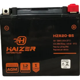 Bateria Para Harley Davidson Fat Boy Haizer Hzr20-bs 20ah Direito