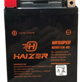Bateria Haizer Hzrx12a-bs Cb400 Cbr450 Sr Cb500 Cb650 Cb450